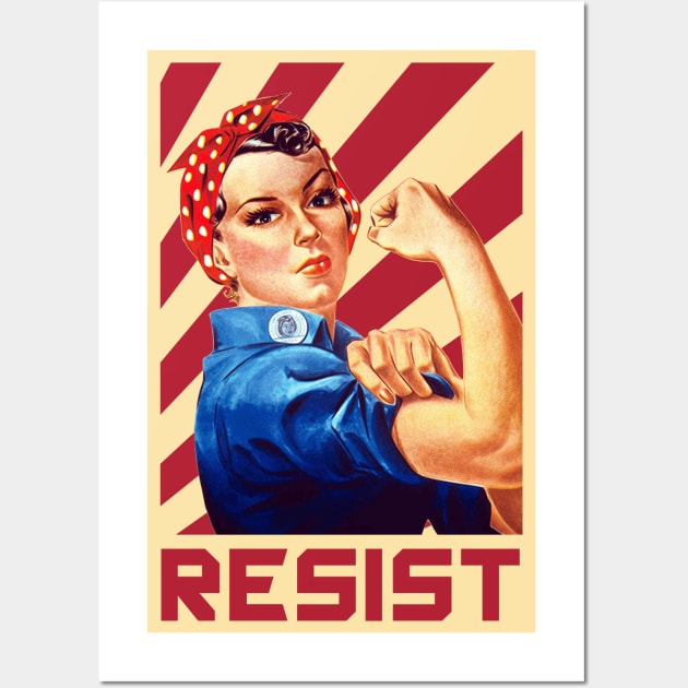 We Can Do It Rosie Resist Wall Art by Nerd_art
